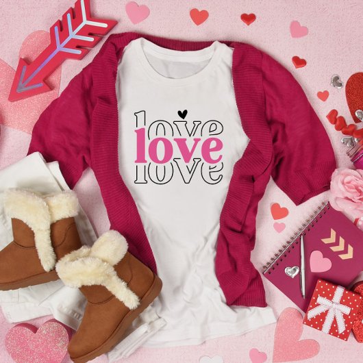 Love Love Valentijnsdag T-shirt