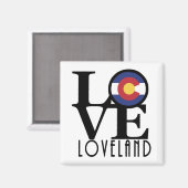 LOVE Loveland Colorado Magneet (Voorkant / Achterkant)