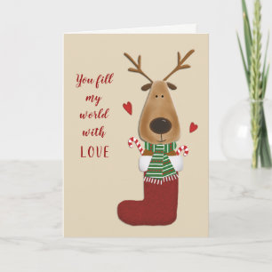 Love Lover Echtgenoot Partner Kerstgroet Feestdagen Kaart