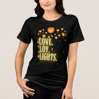 Love Loy Lights - Vrouwen Gedrukt Tri-Blend Shirt
