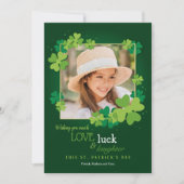 Love Luck and Laughter St. Patrick's Day Kaart (Voorkant)