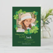 Love Luck en Laughter St. Patrick's Day Card Feestdagenkaart (Staand voorkant)