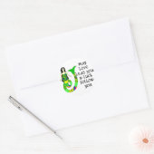 Love & Luck Irish Mermaid Ronde Sticker (Envelop)