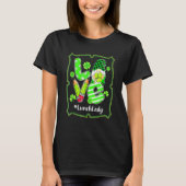 LOVE Lunch Lady Gnome Funny St Patrick's Day Shamr T-shirt (Voorkant)