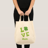 Love Ma Green Block Letters St Patricks Holiday Tote Bag (Voorkant (product))