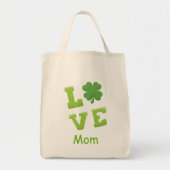 Love Ma Green Block Letters St Patricks Holiday Tote Bag (Voorkant)