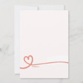 Love maakt een Family Adoption Shower Uitnodiging (Achterkant)