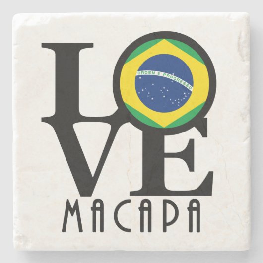 LOVE Macapa Stenen Onderzetter (Voorkant)