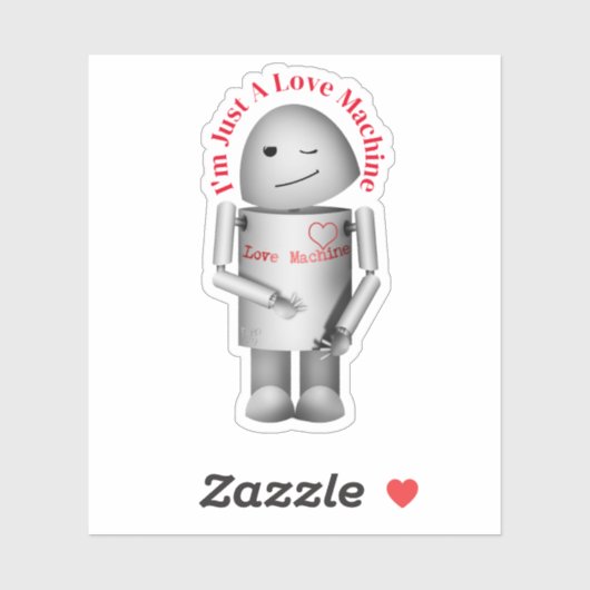 Love Machine Valentine Sticker (Vel)