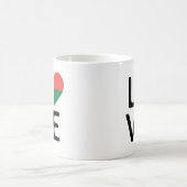 Love - Madagascar Flag Koffiemok (Center)