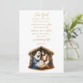 Love Made Flesh Christmas Feestdagenkaart (Staand voorkant)