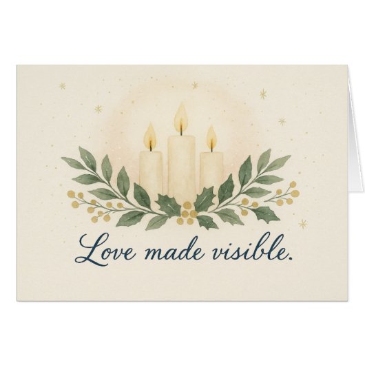 Love Made Visible — Christmas Card (Voorkant Horizontaal)