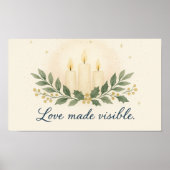 Love Made Visible — Christmas Poster (Voorkant)