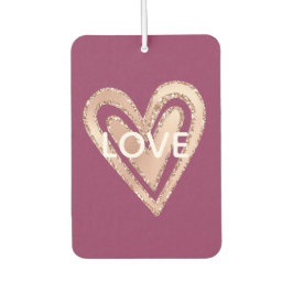 Love Magenta Blush Pink Heart Luchtverfrisser