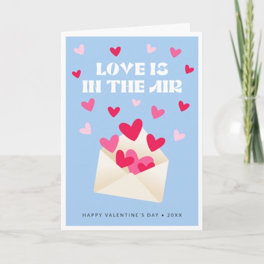 Love Mail Hearts Envelope Valentine's Day Feestdagen Kaart (Voorkant)