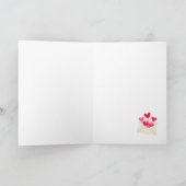 Love Mail Hearts Envelope Valentine's Day Feestdagen Kaart (Binnen)