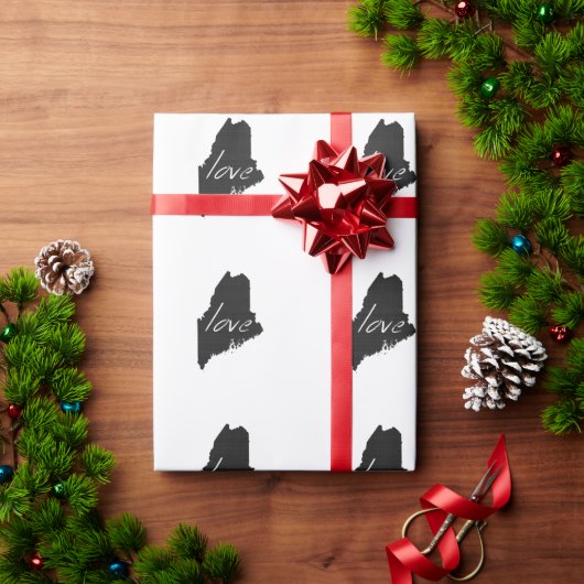 Love Maine Cadeaupapier (Feestdagen Geschenken)