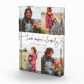 Love Makes a Family Modern Lettertype Fotoblokken (Rechts)