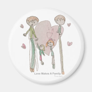Love Makes a Family van Annika—Magneten Magneet