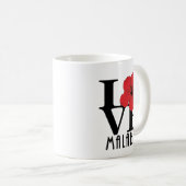 LOVE Malabar 11oz Red Hibiscus Koffiemok (Voorkant rechts)
