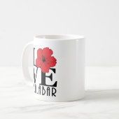 LOVE Malabar 11oz Red Hibiscus Koffiemok (Voorkant links)