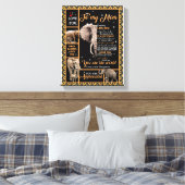 Love Mam | Brief aan mijn moeder Je bent de wereld Canvas Afdruk (Insitu (Slaapkamer))