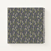 Love Mam Navy Floral Script Photo Writing Notitieboek (Achterkant)