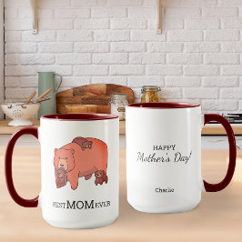 Love Mama Beer Bearing Baby Beer Cubs Personalized Mok