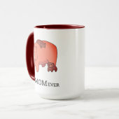 Love Mama Beer Bearing Baby Beer Cubs Personalized Mok (Voorkant links)