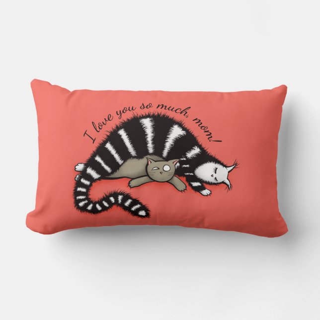 Love mama Cat Kat Child Kussen (Voorkant)
