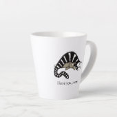 Love mama Cat Mama Cute Mamma Latte Mok (Rechterhoek)