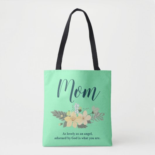 Love mama floral tote bag (Voorkant)
