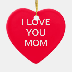 Love mama keramisch ornament