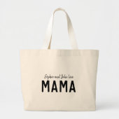 Love Mama | Modern Bold Kind Names Moederdag Grote Tote Bag (Voorkant)