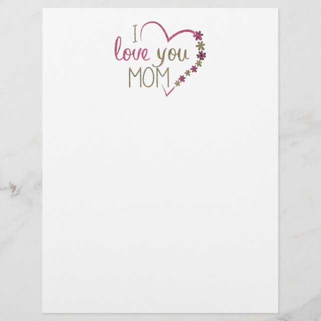 Love mama Moederdag Heart (Voorkant)