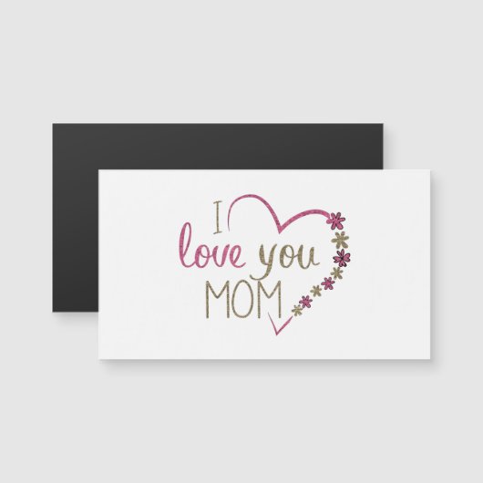 Love mama Moederdag Heart (Voorkant / Achterkant)