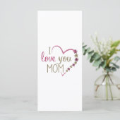 Love mama Moederdag Heart (Staand voorkant)