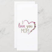 Love mama Moederdag Heart (Voorkant / Achterkant)