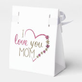Love mama Moederdag Heart Bedankdoosjes (Achterkant)