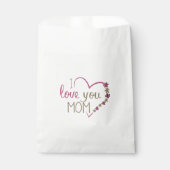 Love mama Moederdag Heart Bedankzakje (Voorkant)