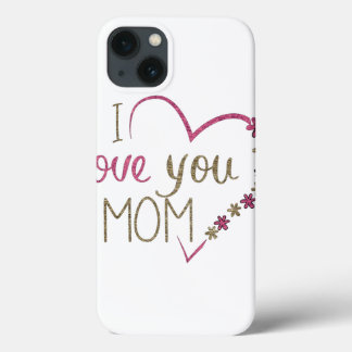 Love mama Moederdag Heart iPhone 13 Hoesje
