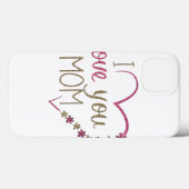 Love mama Moederdag Heart Case-Mate iPhone Case (Achterkant (horizontaal))