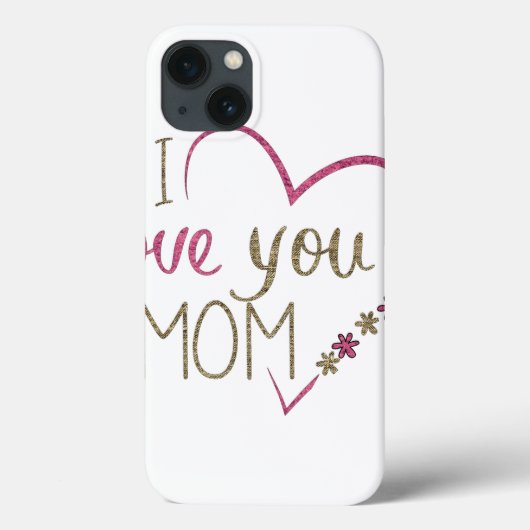 Love mama Moederdag Heart Case-Mate iPhone Case (Achterkant)