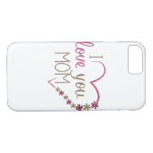 Love mama Moederdag Heart Case-Mate iPhone Case (Achterkant (Horizontaal))