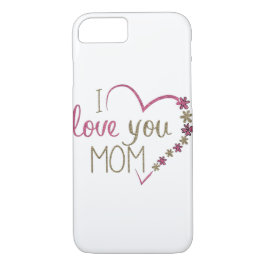 Love mama Moederdag Heart iPhone 8/7 Hoesje