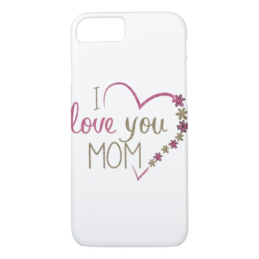 Love mama Moederdag Heart Case-Mate iPhone Case (Achterkant)