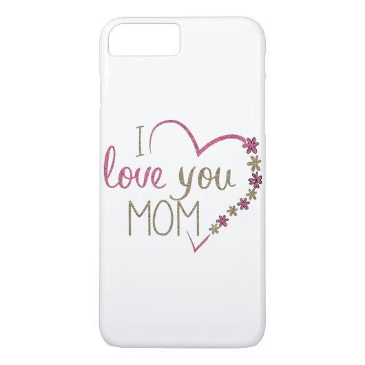 Love mama Moederdag Heart Case-Mate iPhone Case (Achterkant)