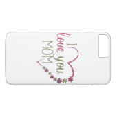 Love mama Moederdag Heart Case-Mate iPhone Case (Achterkant (Horizontaal))