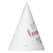 Love mama Moederdag Heart Feesthoedjes (Links)