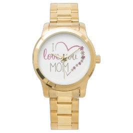 Love mama Moederdag Heart Horloge